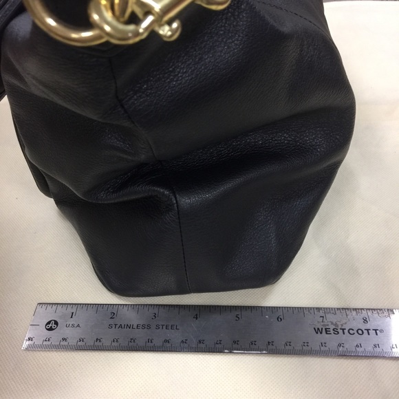 Large coach tote with brass hardware - Picture 4 of 8